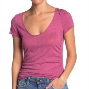 NWT Free People Sonnet Tee Shirt Pink Size XS
